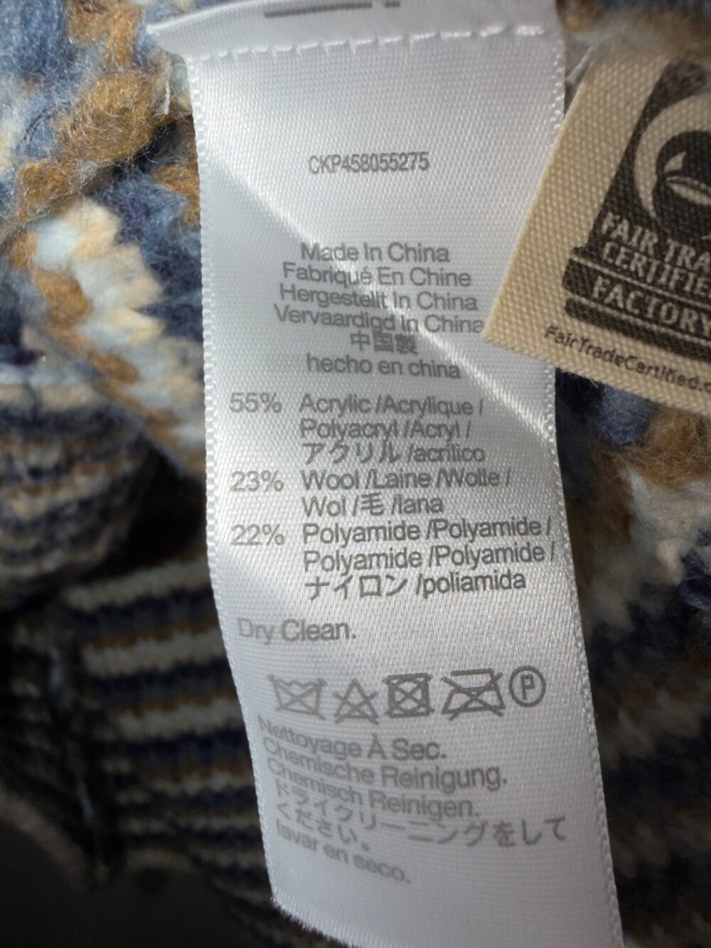 Madewell Striped Cardigan Sweater XXS Blue Tan Button Front Cozy Knit - Picture 6 of 7